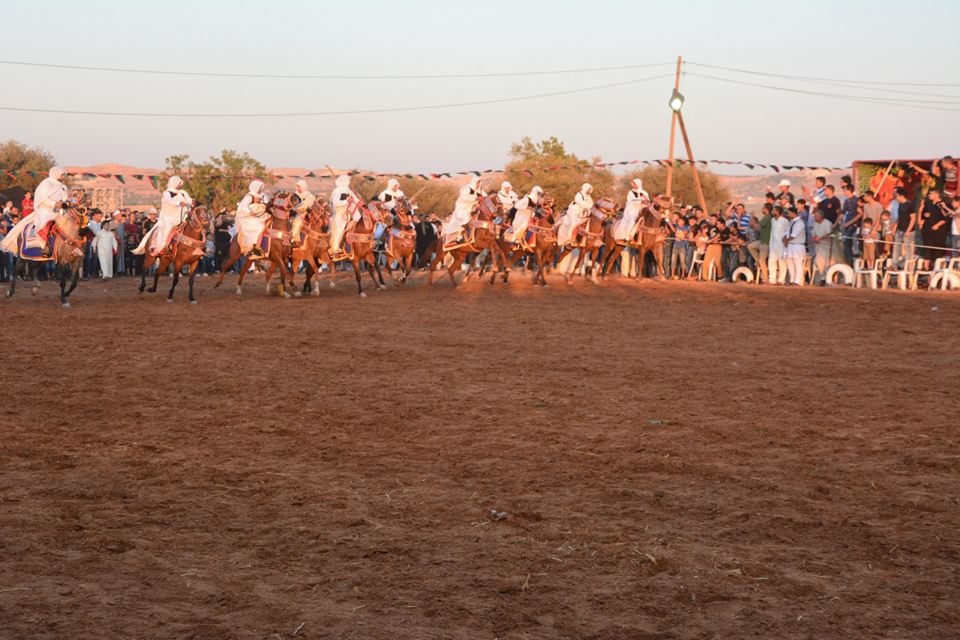 Horse riders parade in Gharyan during a traditional horse riding festival. Monday, July 20, 2015. Photos: Social media