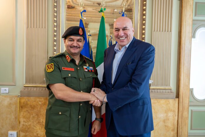 Saddam Haftar meets Italian defence minister over migration concerns
