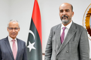 Al-Koni and French ambassador review Libyan developments 
