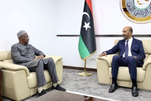 Al-Koni meets bathily, welcomes electing new Libya's HCS presidency