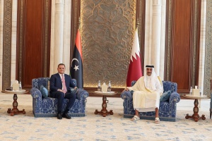 Qatar's Amir receives PM Dbeibah at Lusail Palace, Doha