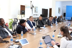 Fezzan delegation reviews with UN envoy fair representation for their region in his initiative 