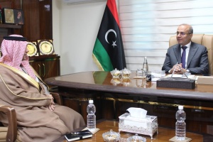 Al-Lafi meets Chargé d'Affaires of Saudi Embassy in Libya
