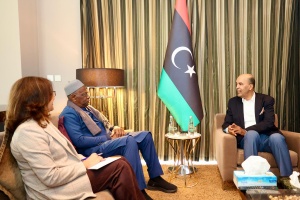 Al-Koni discusses with UN envoy ways to support Libyan political process