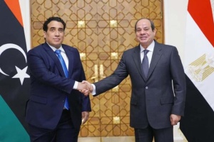 Menfi, El Sisi discuss support for Libyan political process