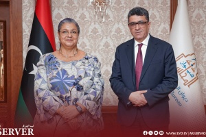 Shakshak, Tetteh review boosting financial oversight, transparency in Libya