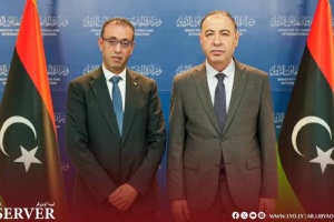 FM discusses conditions of Palestinians residing in Libya with Palestinian ambassador