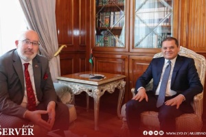 Dbeibah assures UK ambassador of GNU's commitment to dismantle unlawful armed groups