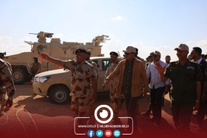 PM, foreign military officials attend military exercises for Libyan army
