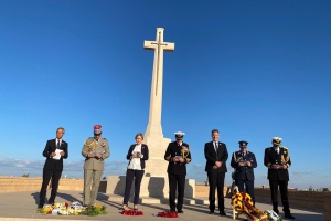 Ambassadors of France, Germany, and the UK visit World War II memorial in Tobruk