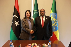 Al-Mangoush reviews with African officials boosting African Union's role in Libya