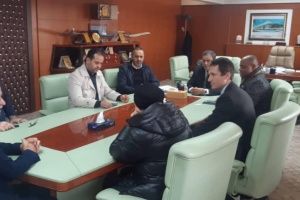 Libyan Transport Minister reviews Tripoli Intl. Airport project with Italian company