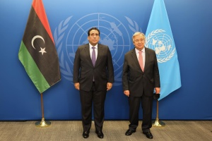 Menfi confirms to Guterres readiness to cooperate with Bathily to finish constitutional basis