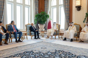 Qatar's Emir and HoR Speaker Aqila Saleh discuss latest developments in Libya