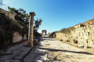Ruins of the Roman Lebdah city (Leptis Magna)