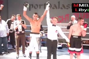 Libyan boxer Zinad knocks out Georgian challenger to defend WBF title 