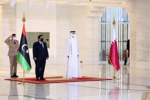 Sheikh Tamim receives Menfi in Doha, vows to help maintain stability in Libya