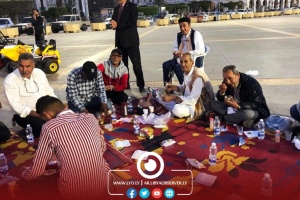 Collective Iftar in Martyrs Square to commemorate Haftar's offensive on Tripoli