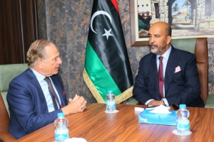 Al-Koni, Netherlands ambassador review political situations in Libya