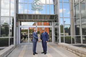 Libya's Interior Minister conducts a visit to INTERPOL HQ in France