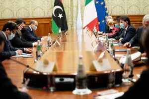 PM al-Sarraj meets Italian counterpart in Rome
