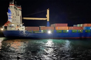 Panama-flagged ship runs aground in Tripoli port, Egyptian crew rescued