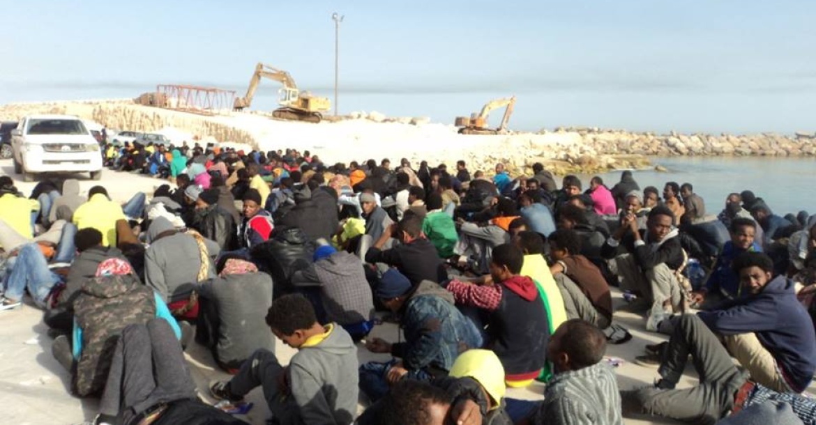 Libyan coast guard intercepts more than 700 illegal migrants off Al-Garaboulli, Sabratha and Al-Zawiya shores. Wednesday, May 06, 2015. Photos: Social Media