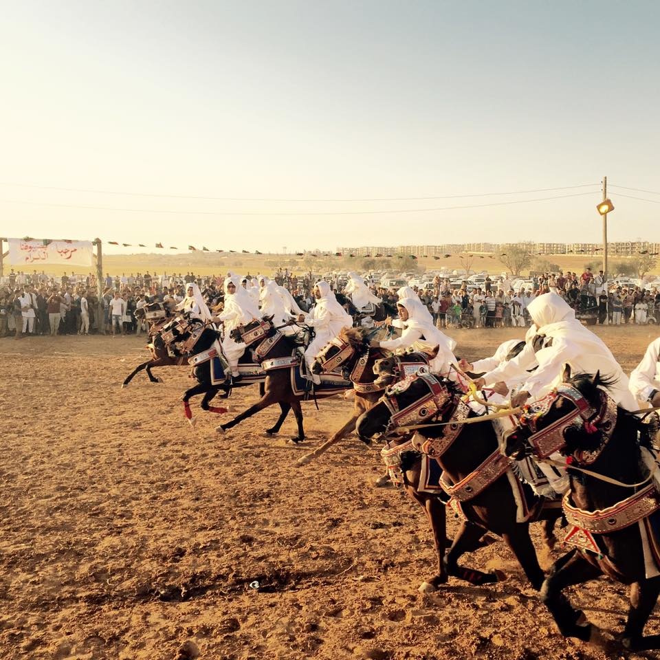 Horse riders parade in Gharyan during a traditional horse riding festival. Monday, July 20, 2015. Photos: Yousif Badairi