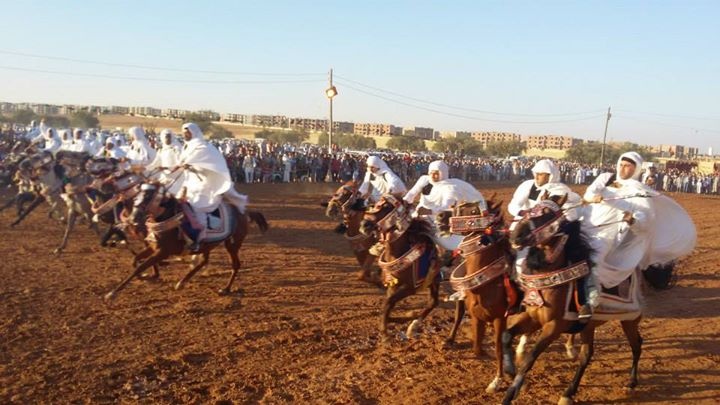 Horse riders parade in Gharyan during a traditional horse riding festival. Monday, July 20, 2015. Photos: Social media